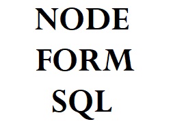 node form sql