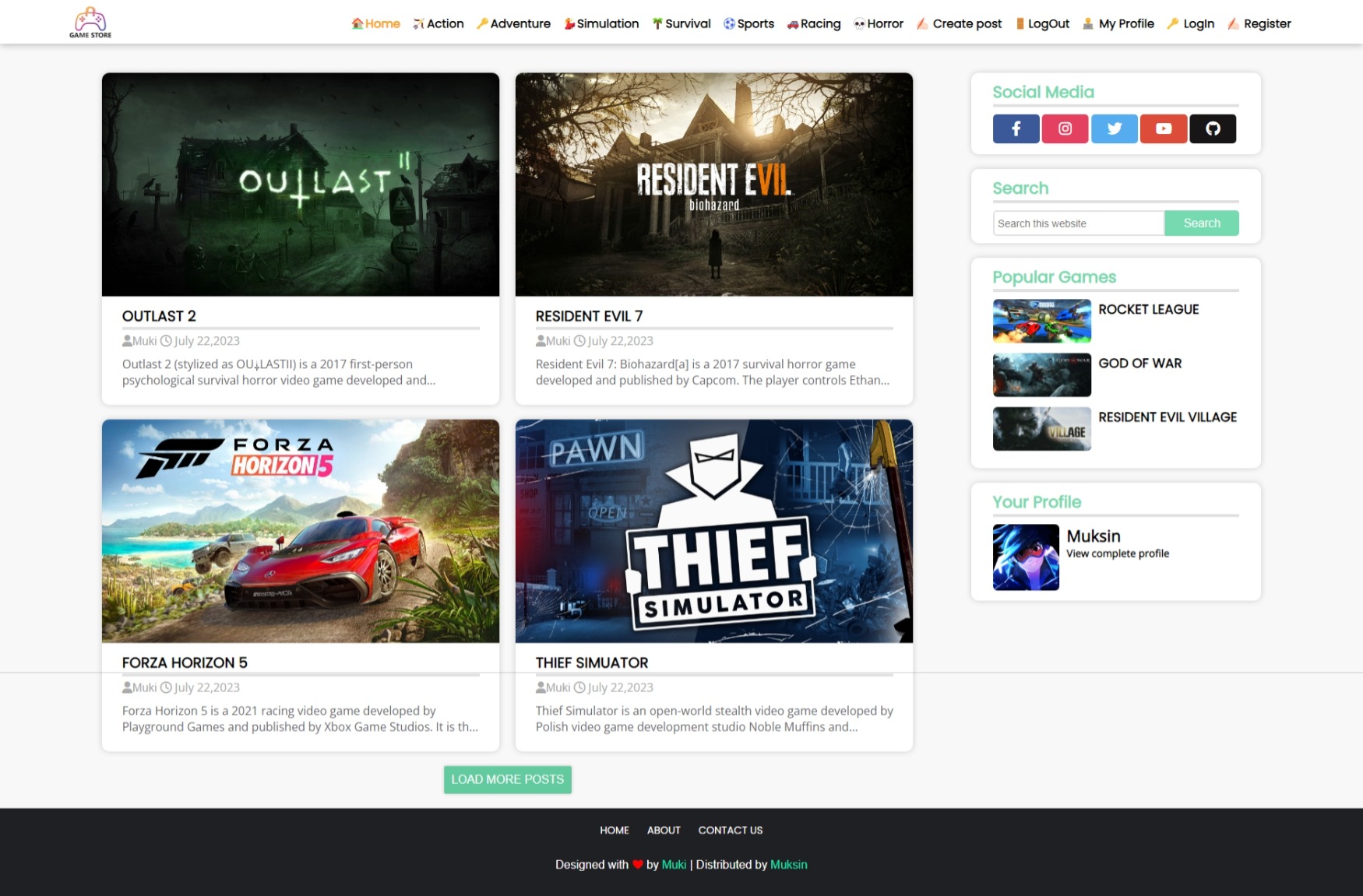 GitHub - muki01/Gaming_Website_Template: This is my responsive Gaming ...