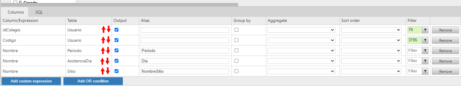 FEAT: Query designer reorder columns · Issue #362 · dbgate/dbgate · GitHub