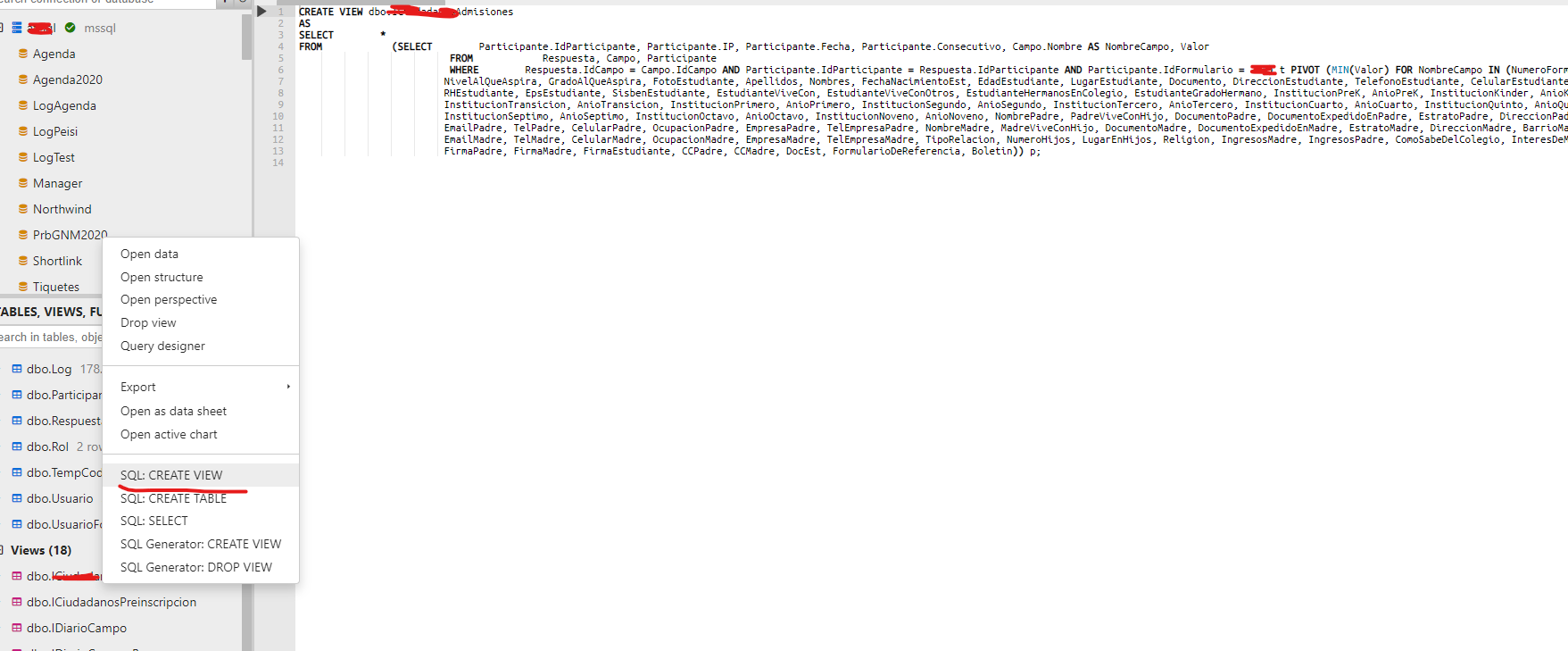 QUESTION: How can I see the definition of a view? (MS SQL Server ...