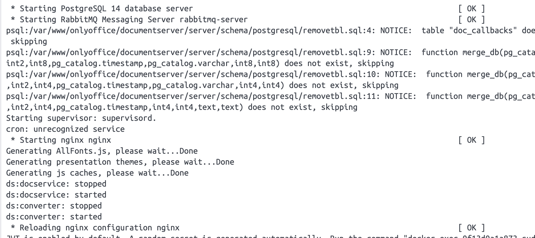 Failed to start nginx issue 2125 onlyoffice documentserver github