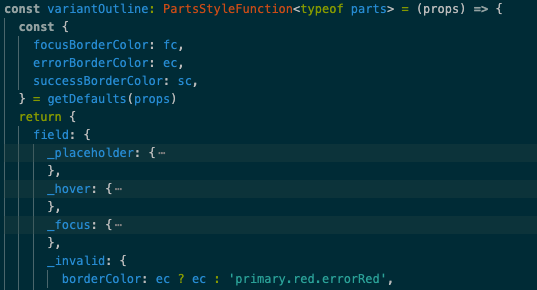 Extend Theme For Input Component And Extend The Styling To The Right 