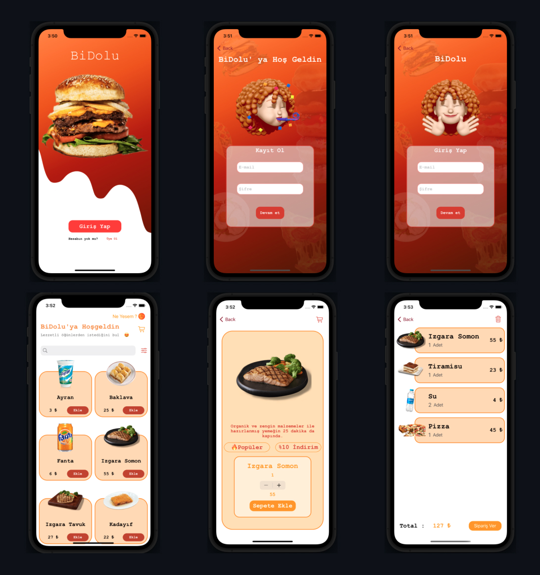 GitHub - sevvalalev/BiDoluApp: Food ordering application with VIPER ...