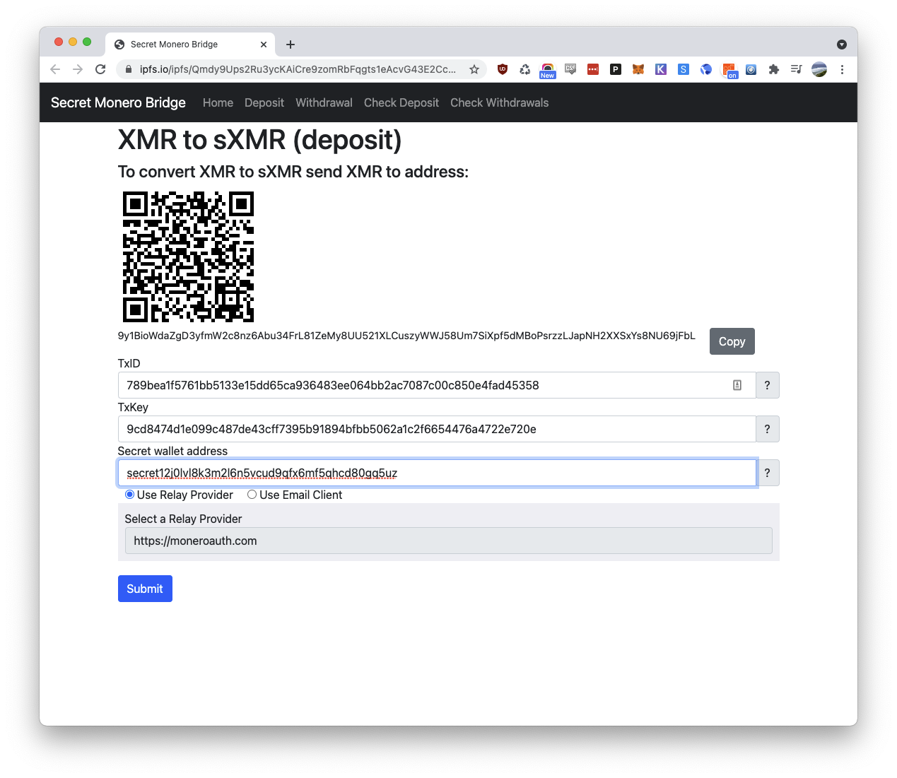 GitHub - scrtisland/secretxmr: Tutorial for using the Secret / XMR bridge