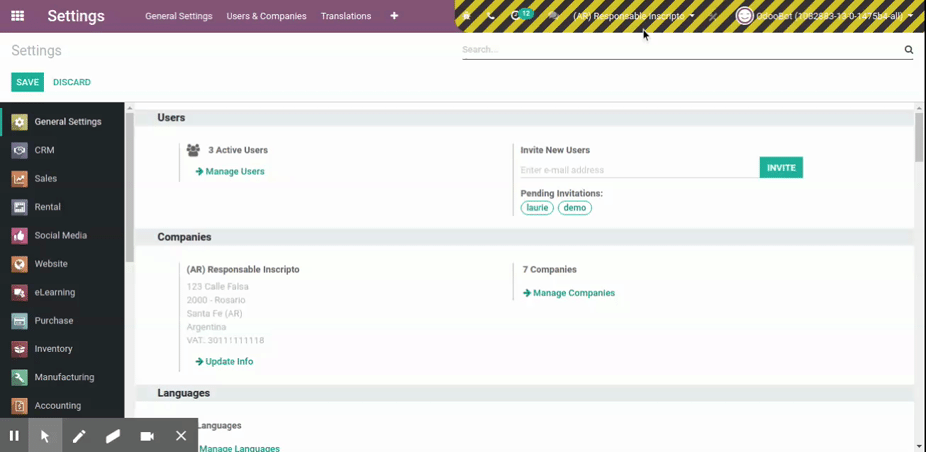 Odoo-superuser