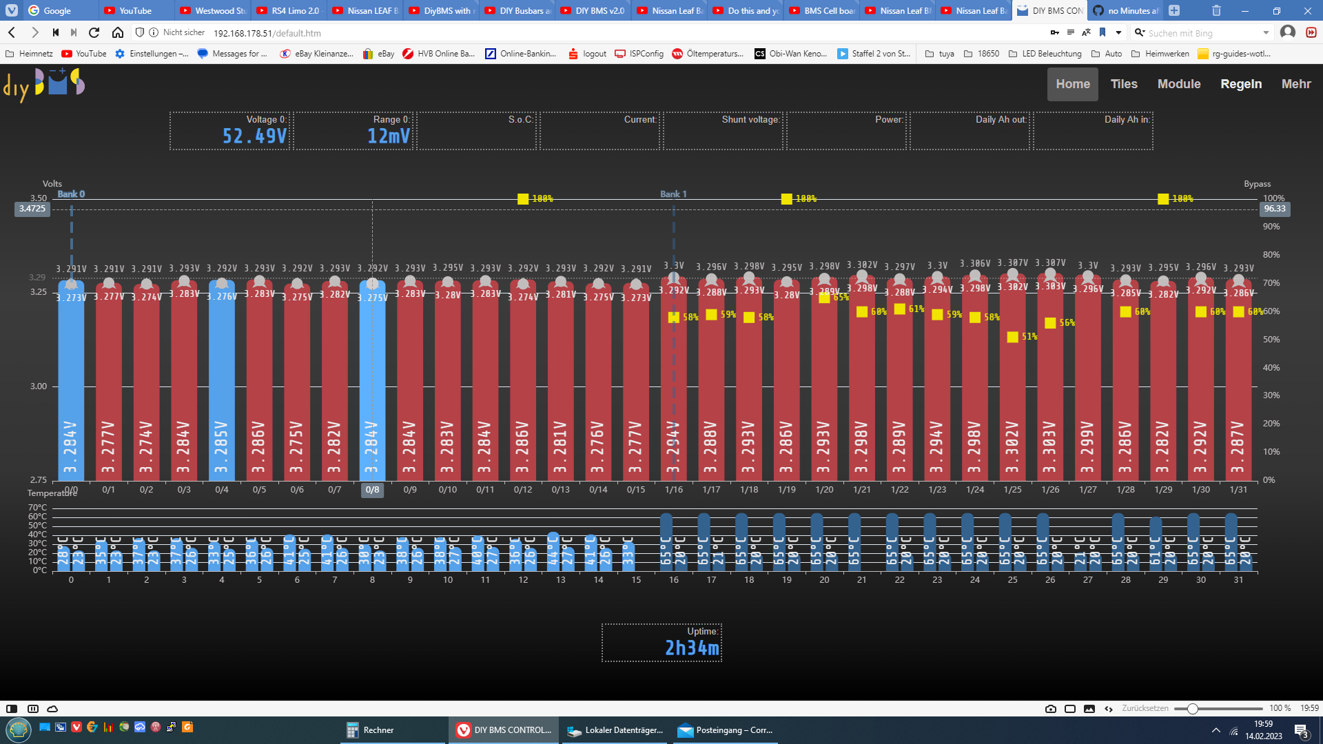 Missing "Minutes after midnight" with display settings in German