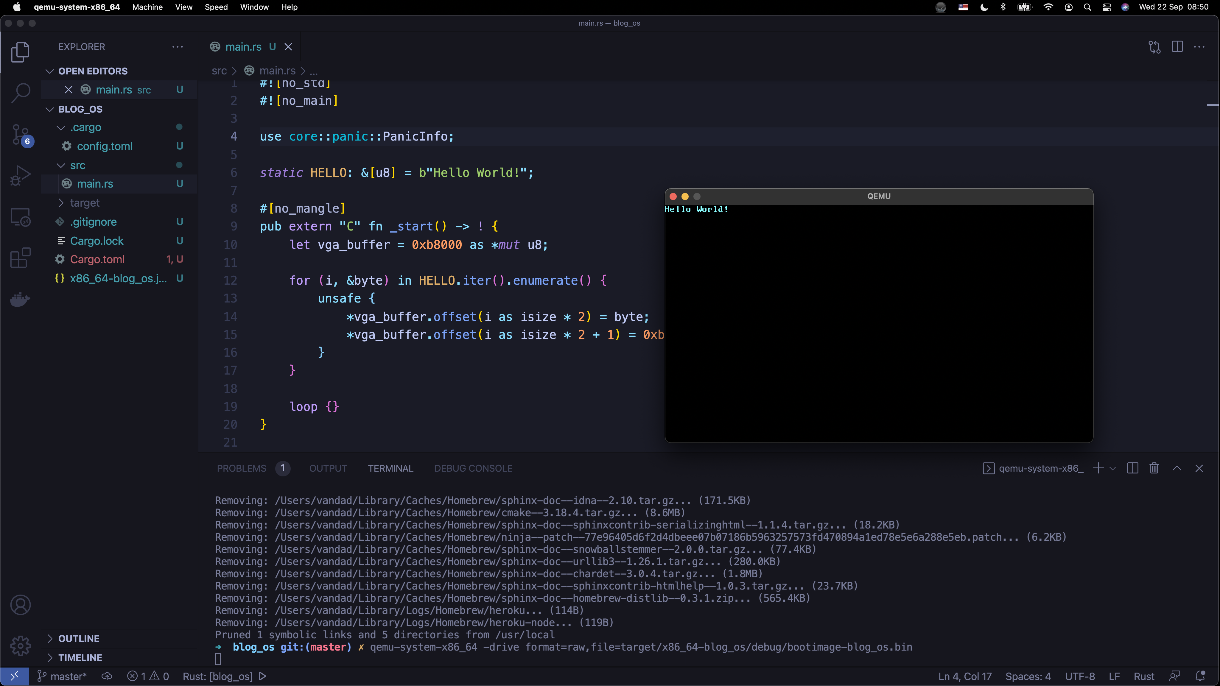 Black screen on qemu on Windows · Issue #1052 · phil-opp/blog_os · GitHub