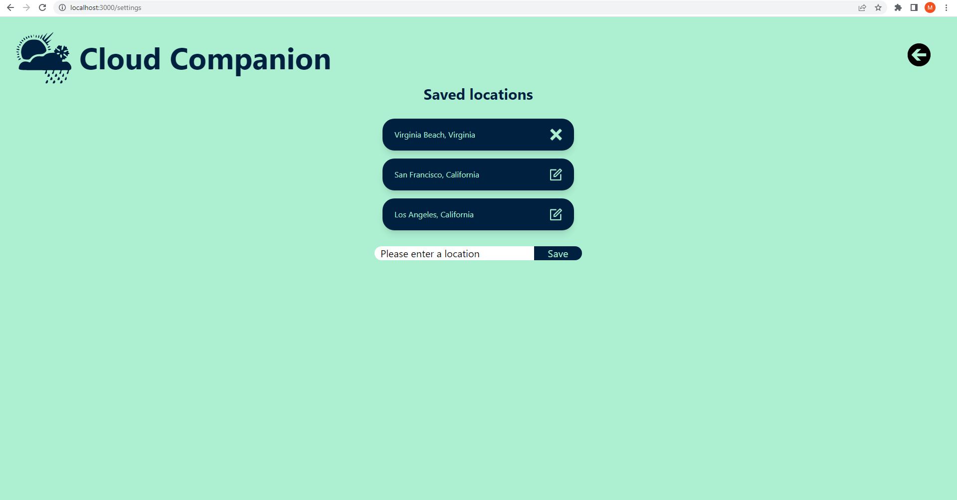 Github Mikey427 Cloud Companion Cloud Companion Is A Simple Weather App