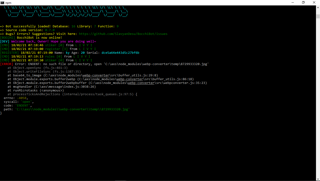 ERROR WEBP-converter · Issue #248 · SlavyanDesu/BocchiBot · GitHub
