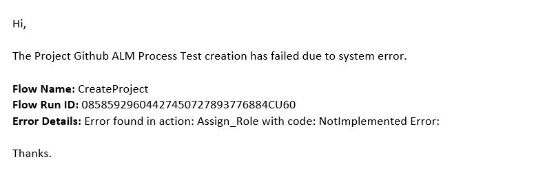 [BUG]: CreateProject Flow In Github ALM solution failed · Issue #649 ...