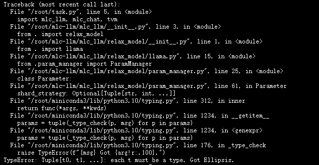 Question Running Error Issue 1011 Mlc Ai Mlc Llm Github Question Running Error Issue 1011 Mlc Ai Mlc Llm Github