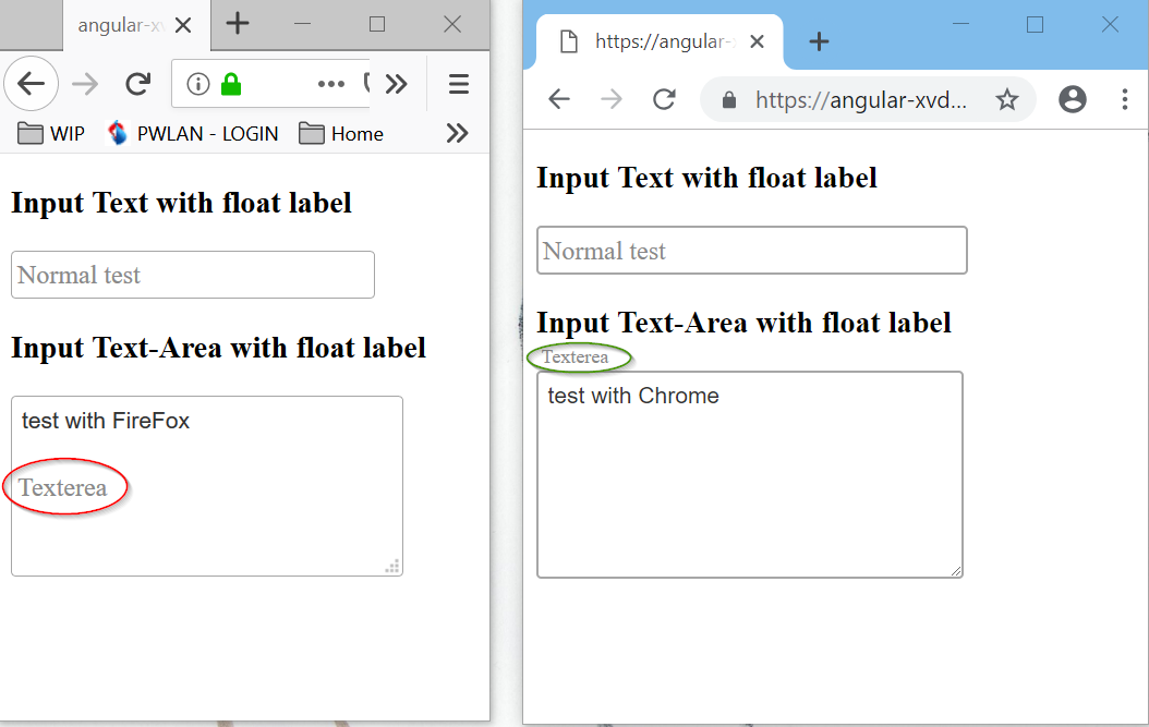 Textarea Floating labels fails on Firefox · Issue 6957 · primefaces