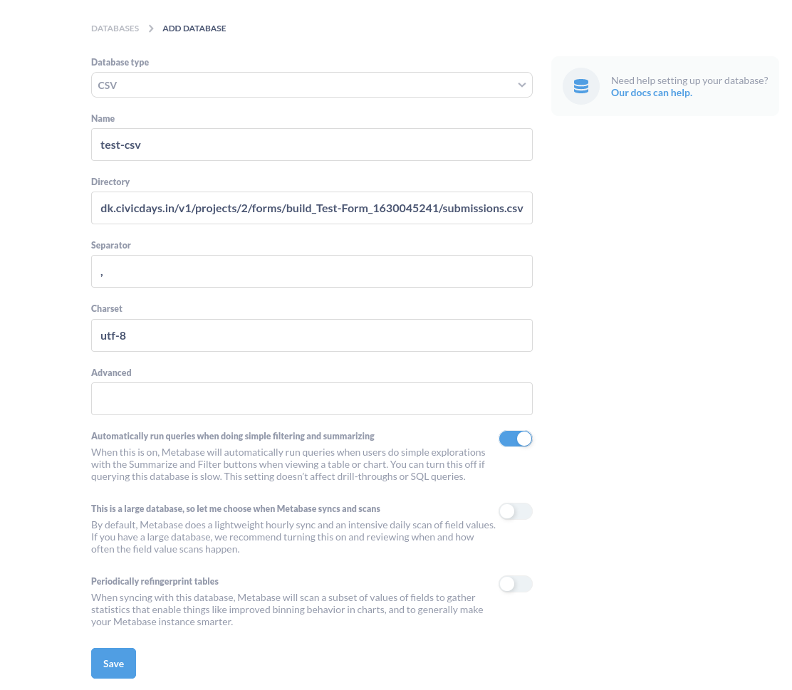 metabase csv metabase csv