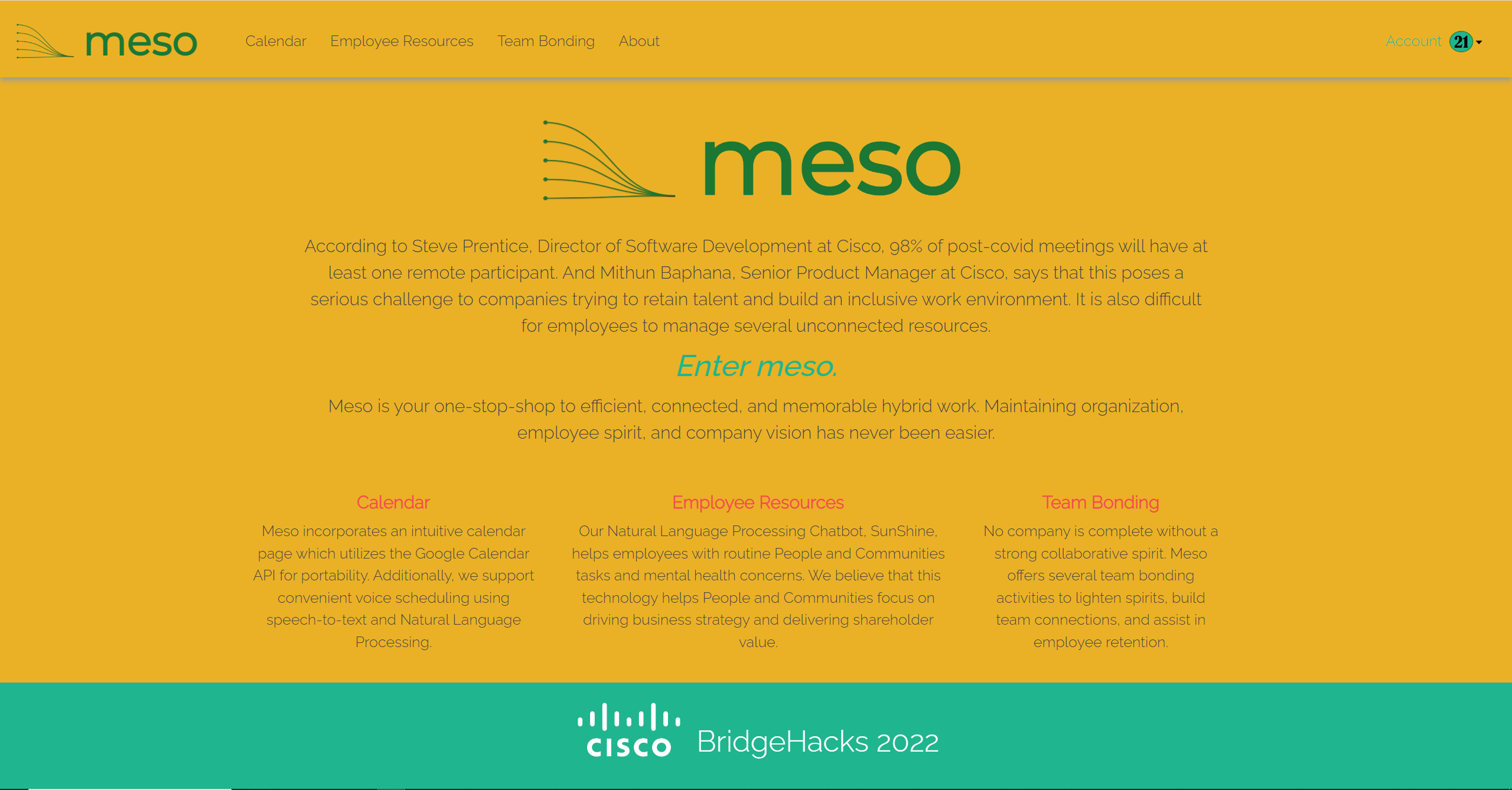 GitHub - adarshramiyer/BridgeHacks-2022-Hackathon: Meso: a pilot ...