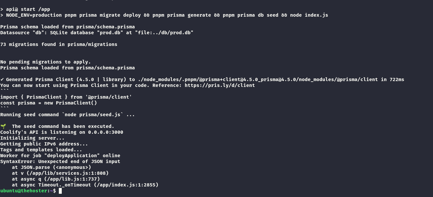 [Bug]: Coolify stopping randomly · Issue #738 · coollabsio/coolify · GitHub