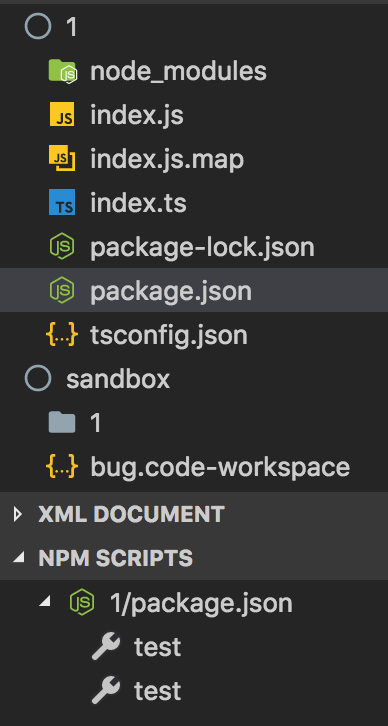 npm Script explorer duplicates scripts when folder is included in the ...