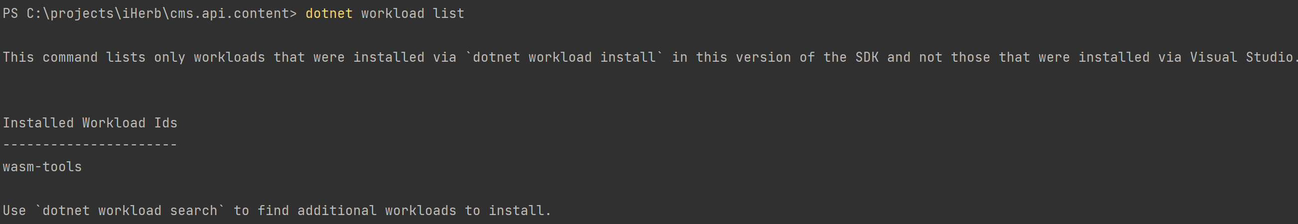 Workload strange behavior · Issue #23075 · dotnet/sdk · GitHub