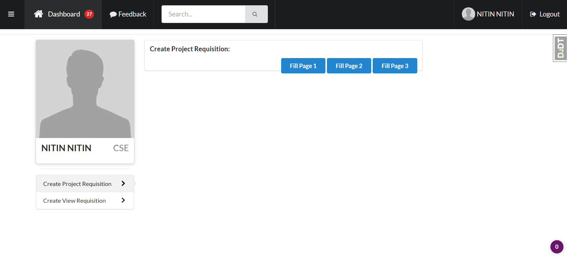 Dashboard_create_project