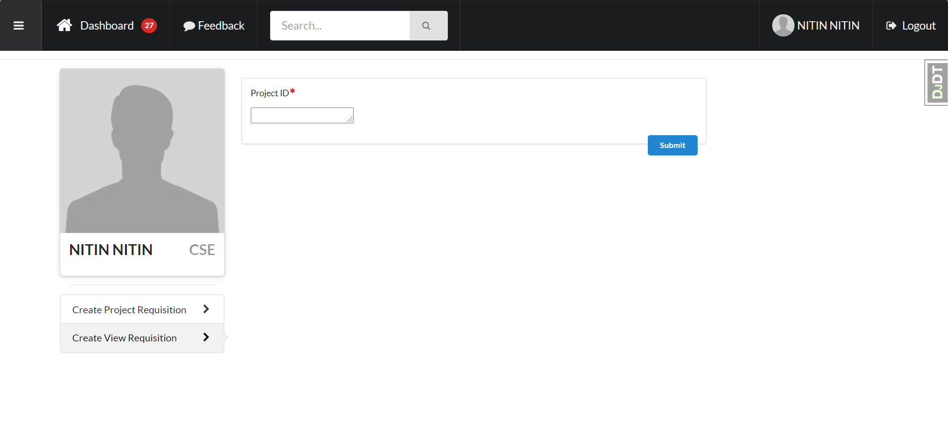 Dashboard_view_project