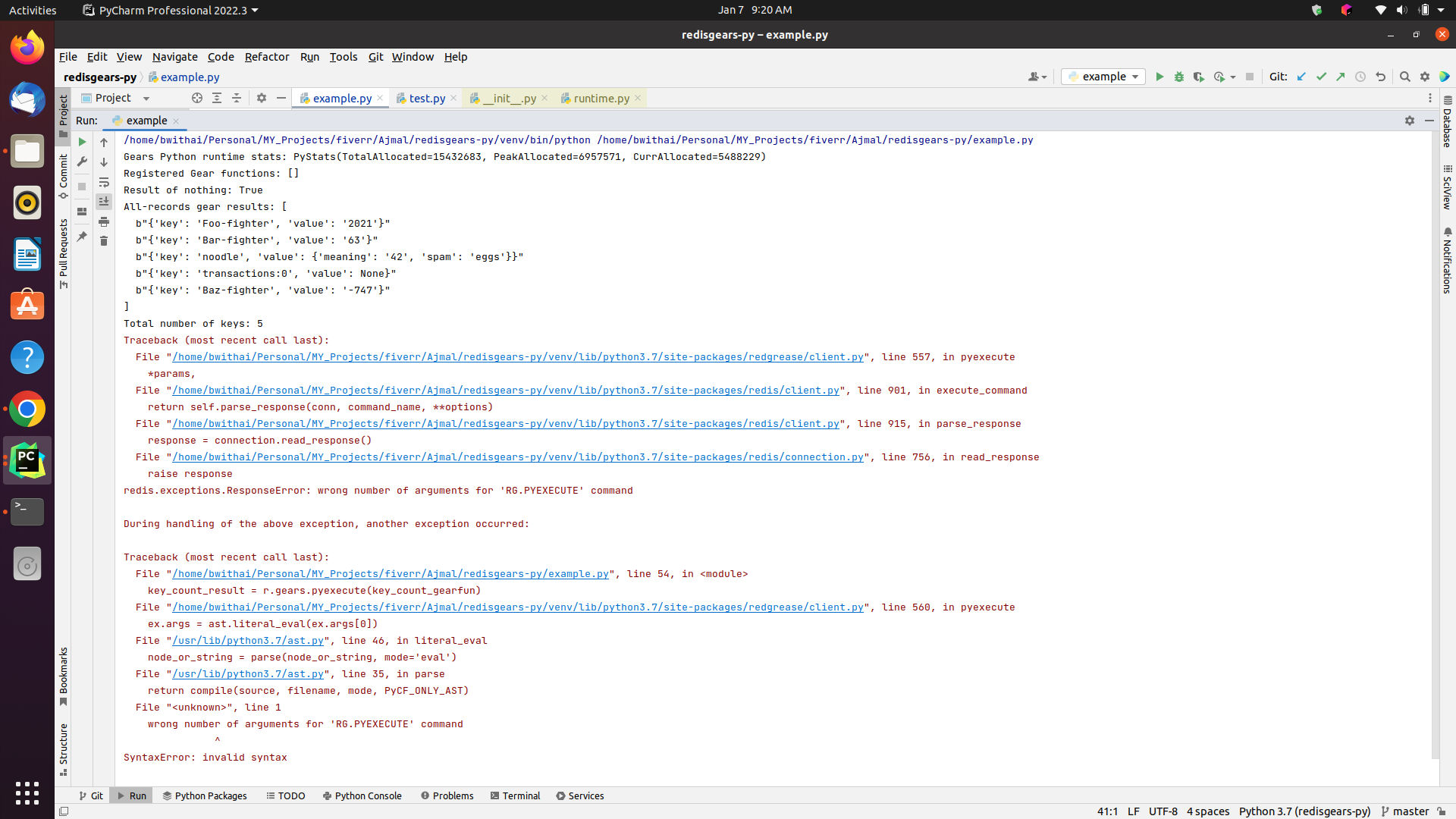 wrong number of arguments for 'RG.PYEXECUTE' command · Issue #131 ...
