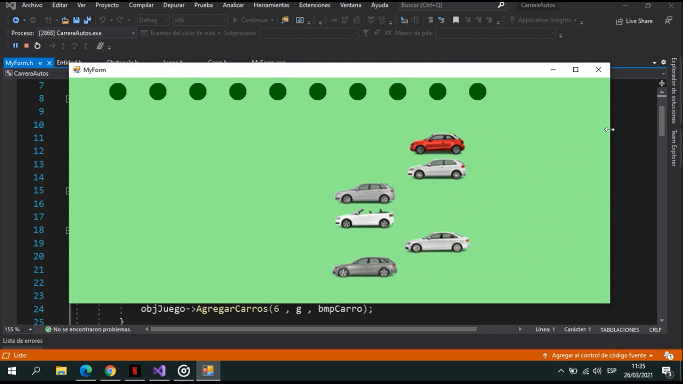GitHub - JoseCastro94/Carrera_Autos_C: Simulacion de una carrera de ...