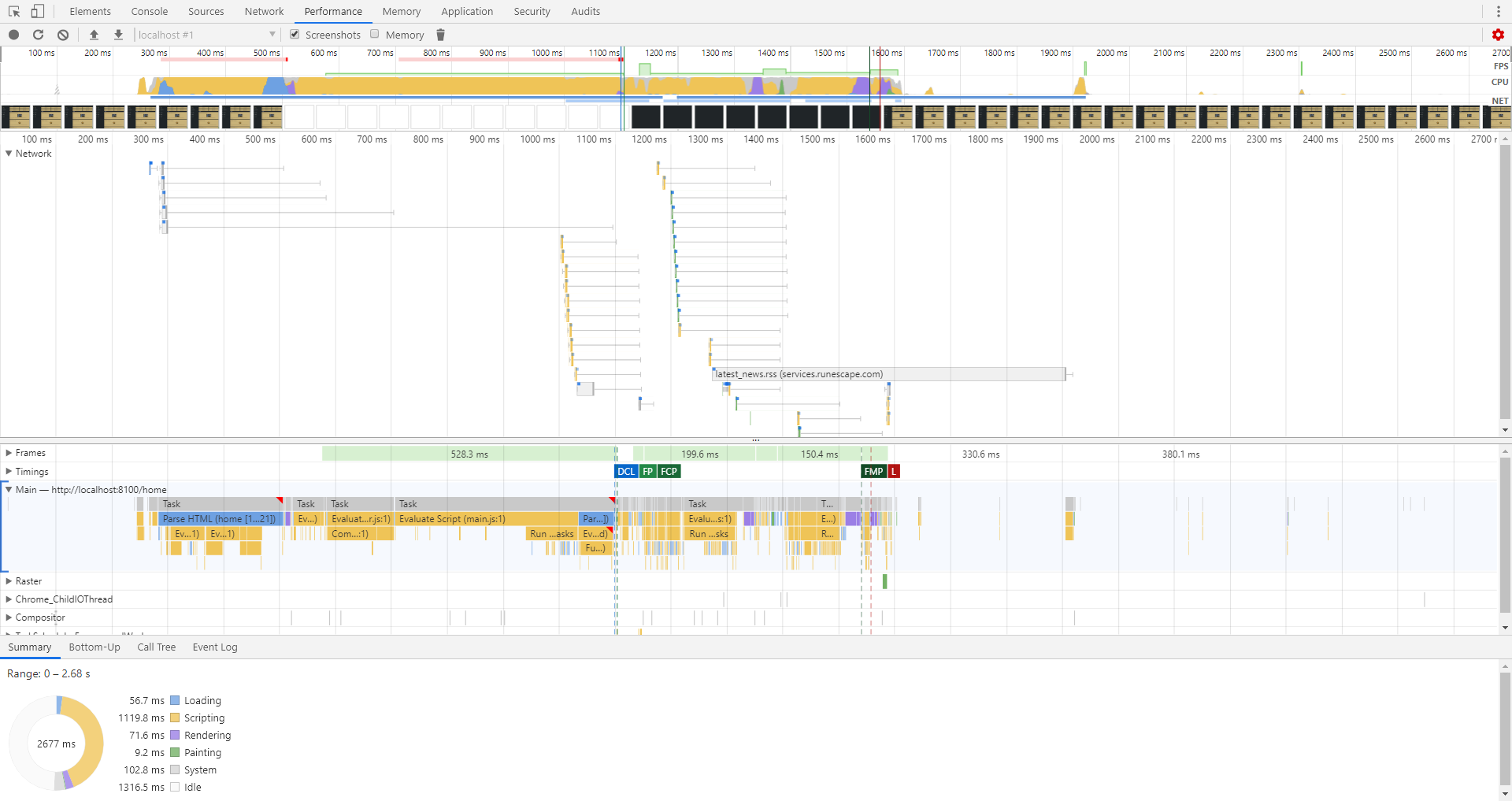 Bad performance with ionic caused by slow fetching of chunks · Issue ...