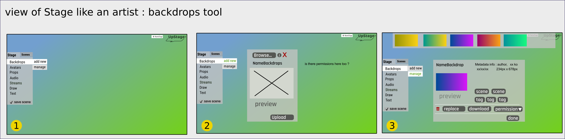 Wireframes · Issue #64 · upstage-org/upstage · GitHub