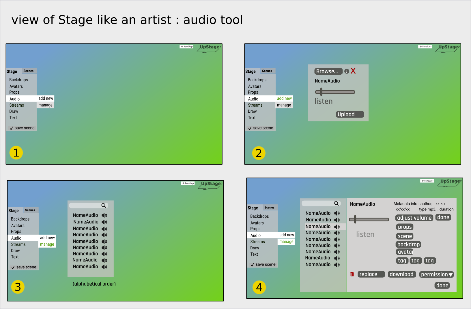 Wireframes · Issue #64 · upstage-org/upstage · GitHub