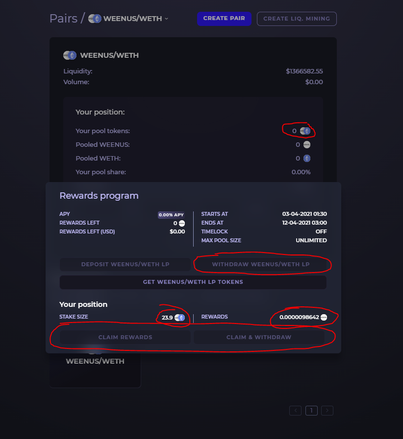 Lp Pool Reward LP tokens and rewards appear unclaimable after program has completed ...