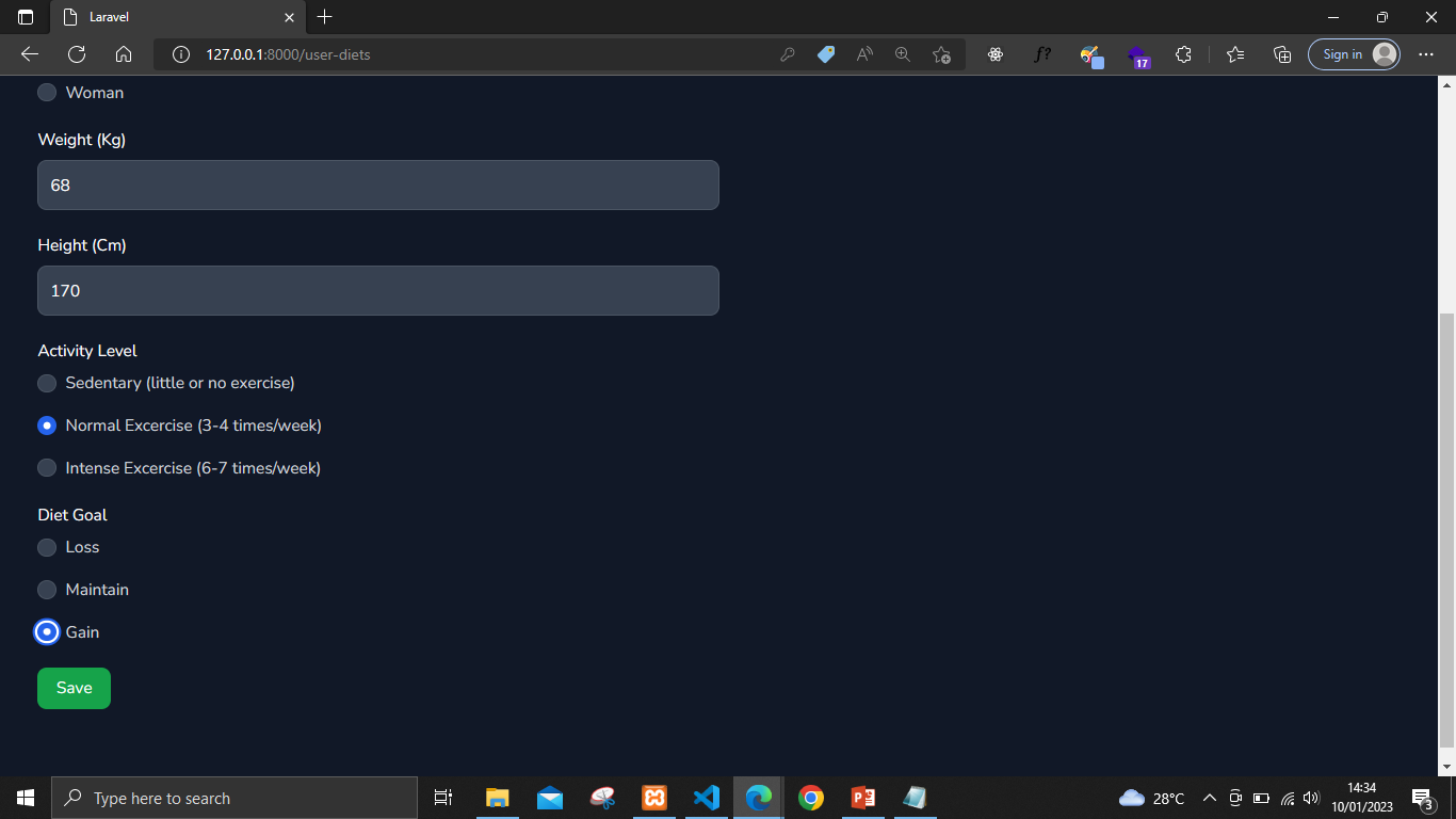 Github faqihmadani track my diet