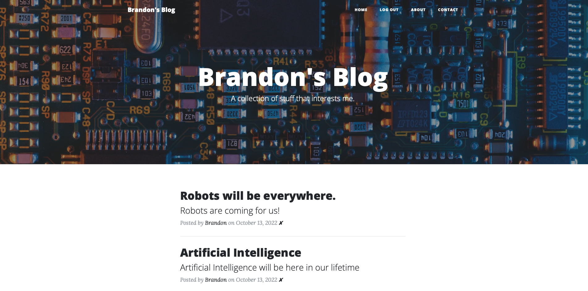 GitHub - embeddedsystemsjimbo/Blog_website: Blog built using Python and ...