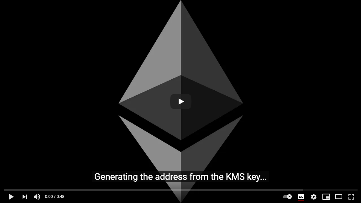 Python Ethereum KMS Signer Demo