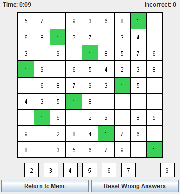 GitHub - AbheekP/Sudoku: Sudoku game created in Java.