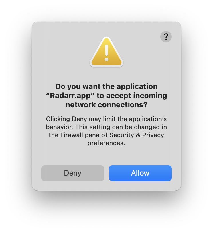 Accept incoming. Accept incoming