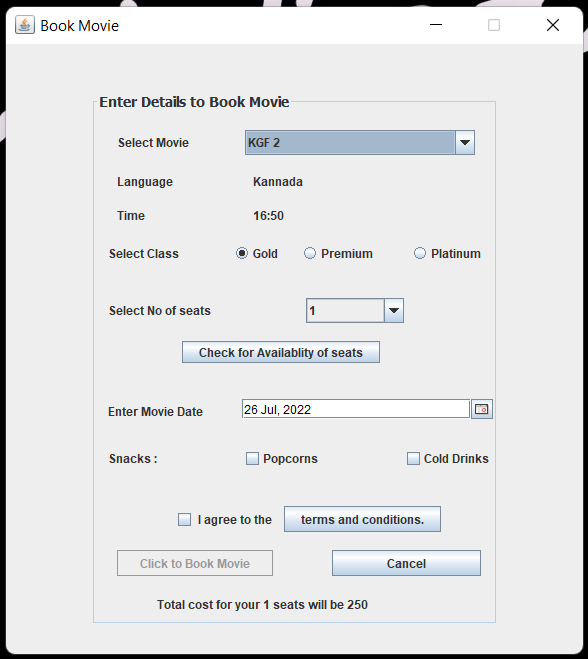 GitHub - amalprakash5/BookingLia: GUI based movie ticket booking system