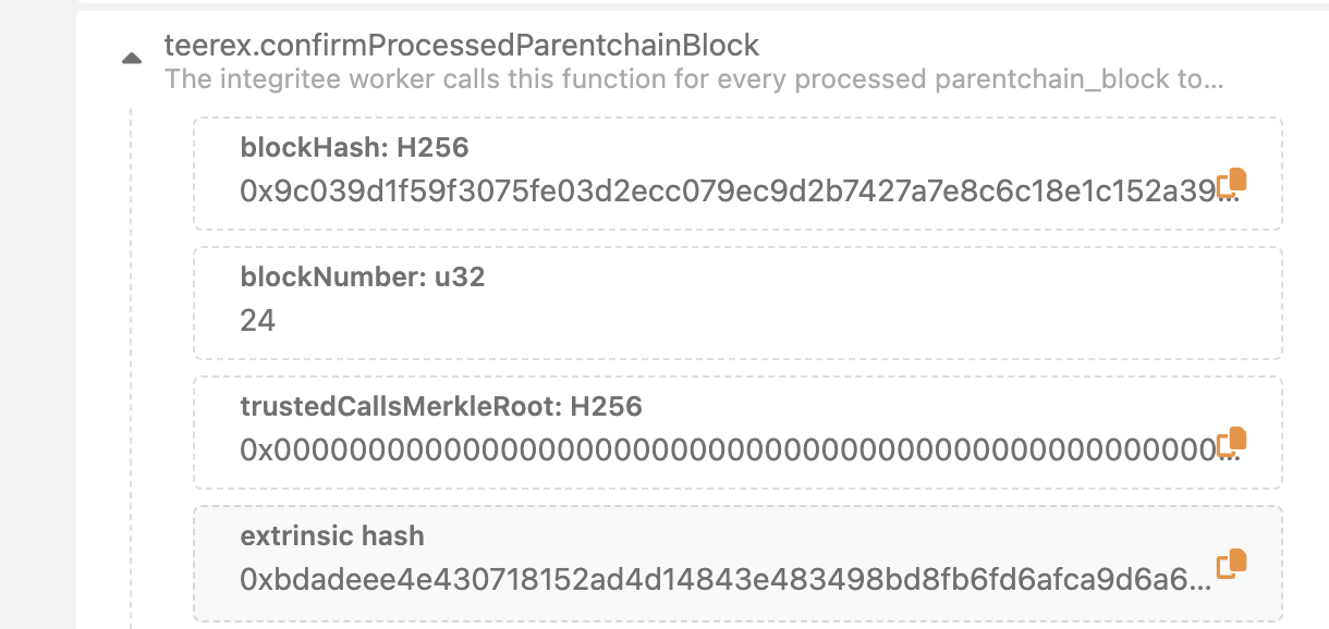 Extrinsics in `RelayStateverify_tx_inclusion` is never removed