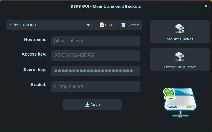 GitHub William perez dev s3fs gui An User Interface For Mount And 