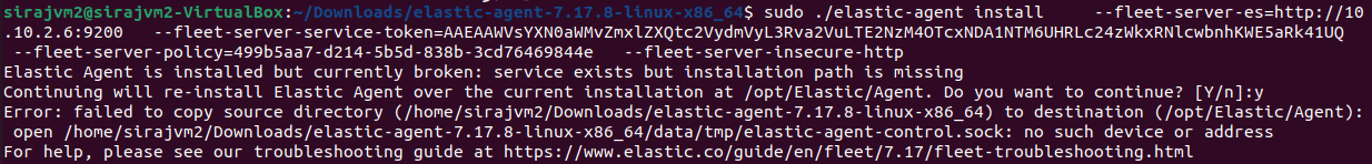 Problem while installing fleet server (elastic-agent) · Issue #2278 ...