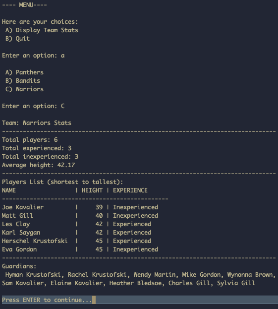 GitHub - danpoynor/python-basketball-team-stats-tool: Demo console ...