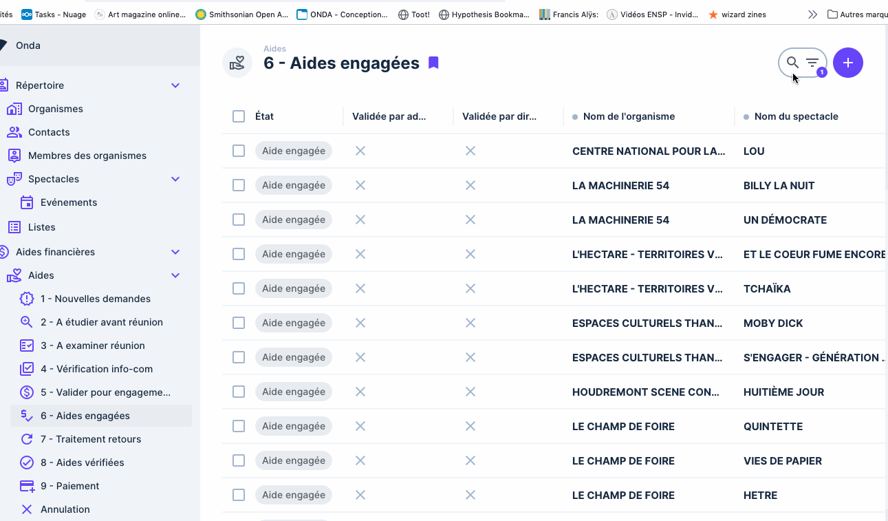 Filters not saved on bookmarks when returning from item view · Issue
