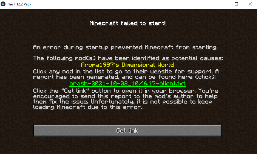 Start error · Issue #721 · xJon/The-1.12.2-Pack · GitHub