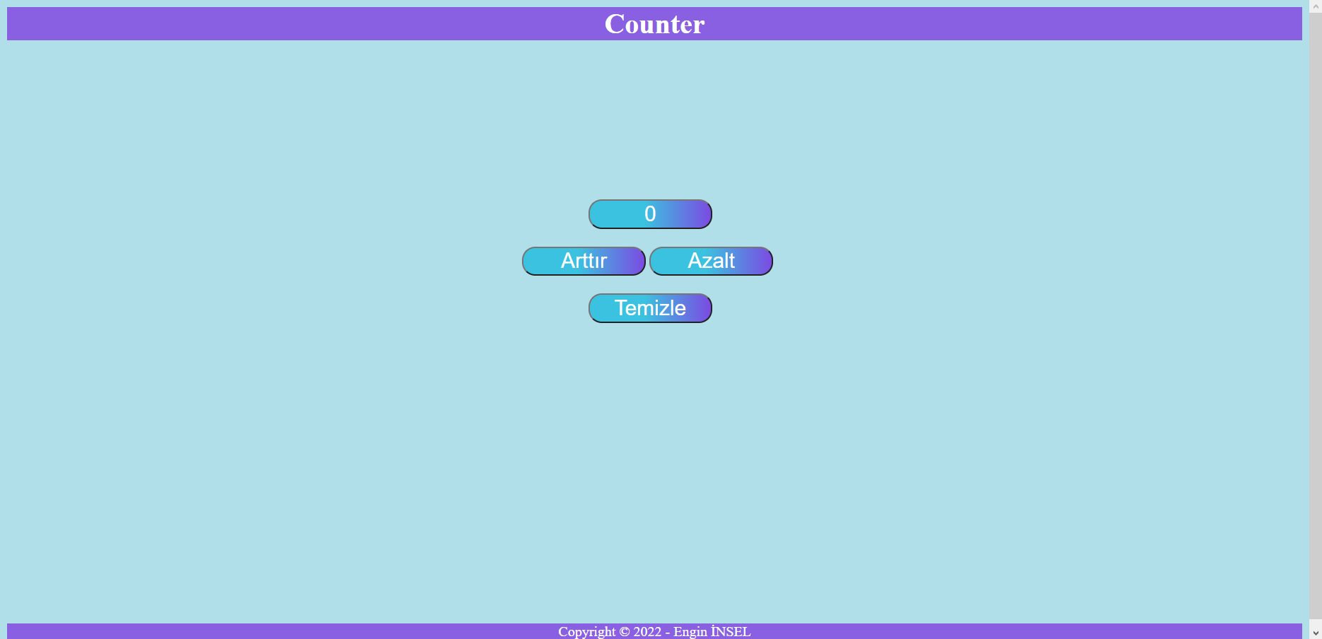 GitHub - enqinsel/counter: This project includes increase, decrease and ...