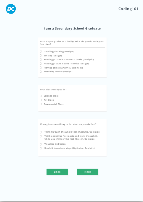 4 questions page mockup-template