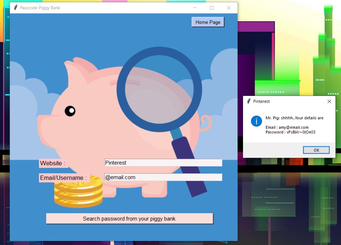 GitHub JahnaviDarbhamulla/Password_Piggy_Bank Passcode Piggy Bank