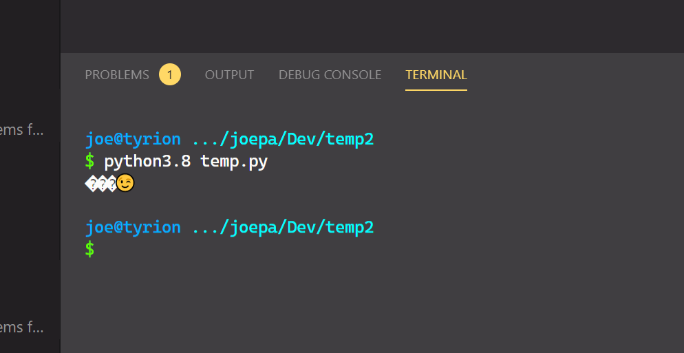 Emojis in Integrated Terminal Do Not Display Correctly · Issue 92409