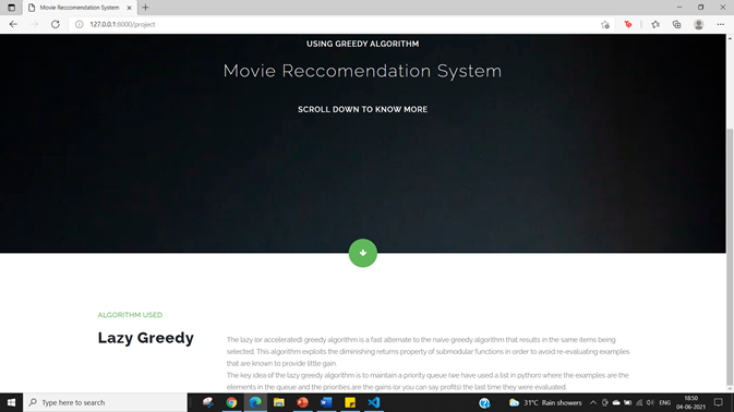 GitHub - pranjalrpatil/daa-mini-project: movie recommendation using ...