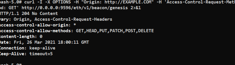Passing cors "*" to rest api doesn't work · Issue #1062 · ChainSafe ...