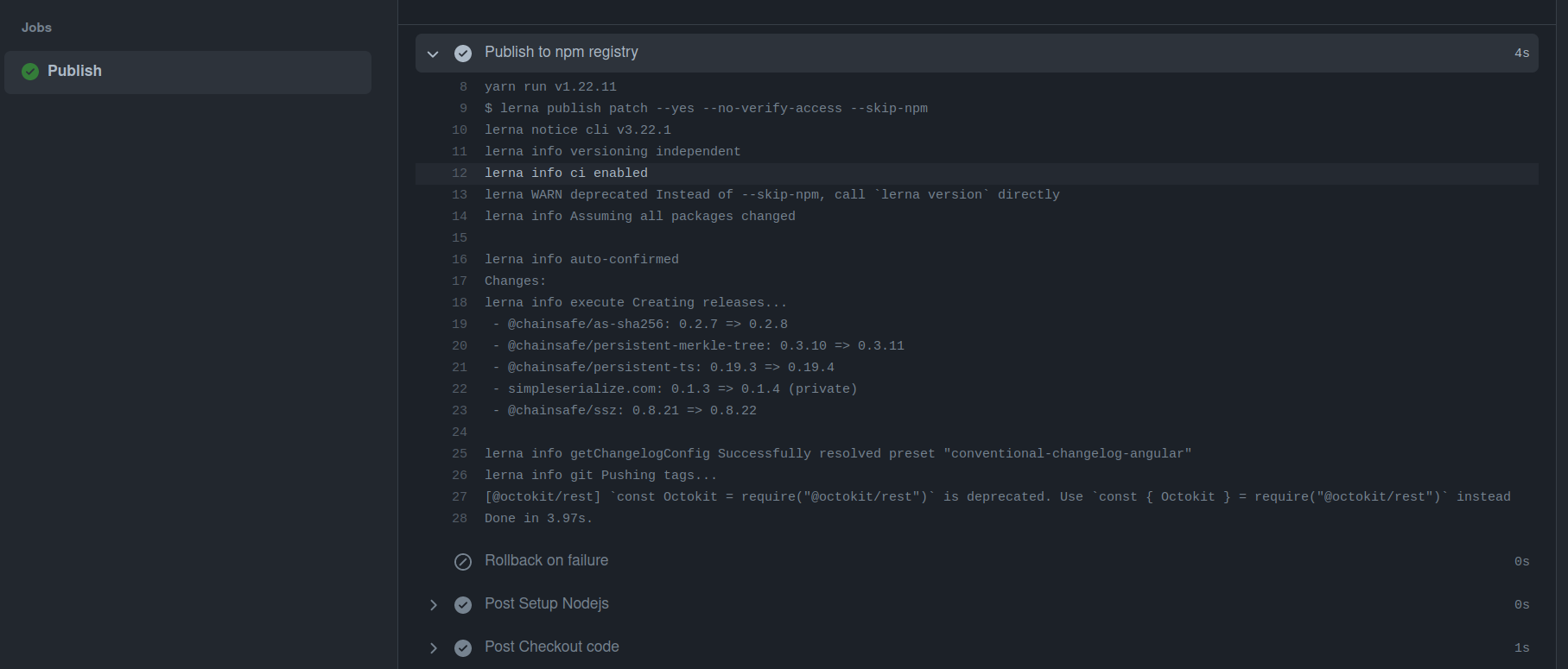mono repo release workflow · Issue #203 · ChainSafe/ssz · GitHub