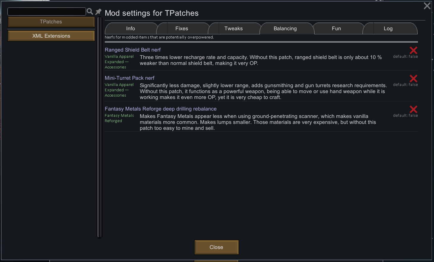 GitHub SuperflyJohnson/RimworldTPatches Many fixes, tweaks