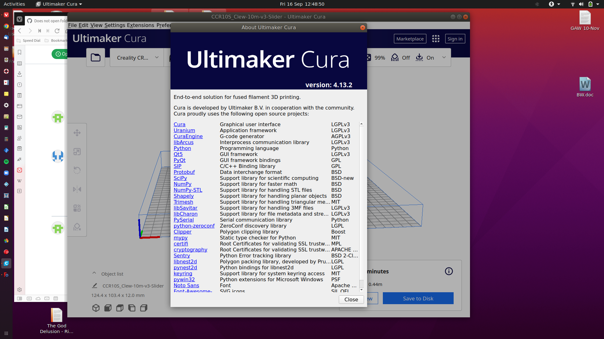 Does not open folder after file save · Issue #13301 · Ultimaker/Cura ...